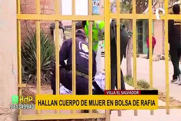 Villa El Salvador: restos de mujer fueron hallados dentro de una bolsa de rafia