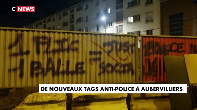 Aubervilliers : de nouveaux tags anti-police