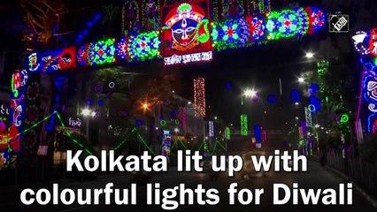 Kolkata lit up with colourful lights for Diwali