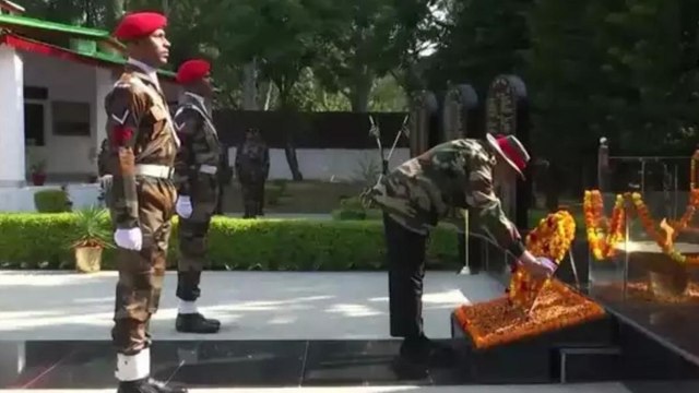 PM Modi pays tribute to soldiers in Nowshera