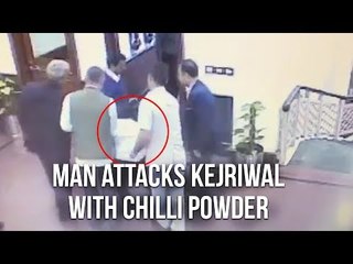 Man Attacks Arvind Kejriwal With Chilli Powder