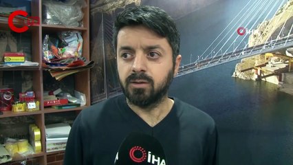 Küçük çocuğu çarşafla sarkıttılar