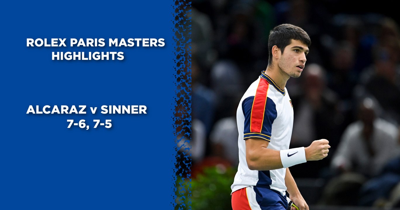 Rolex Paris Masters - Deuxième tour : Alcaraz en patron face à Sinner