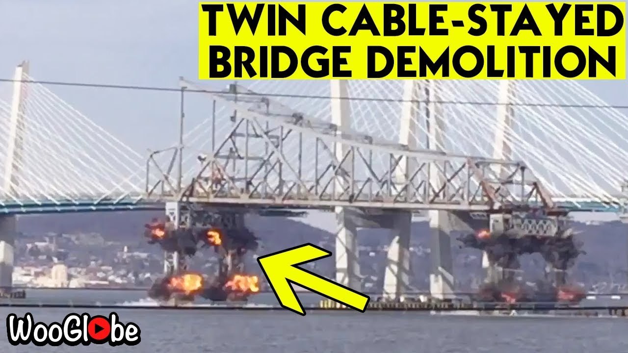 'Old Tappan Zee Bridge destroyed in controlled explosion (1/15/2019)'