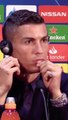 Cristiano Ronaldo style of listening to music
