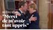 L'émouvante embrassade d'adieu d'Angela Merkel et Emmanuel Macron à Beaune