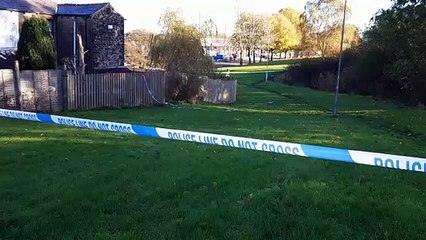 Police cordon area off in Burnley