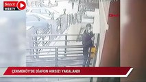 Çekmeköy'de diafon hırsızı yakalandı