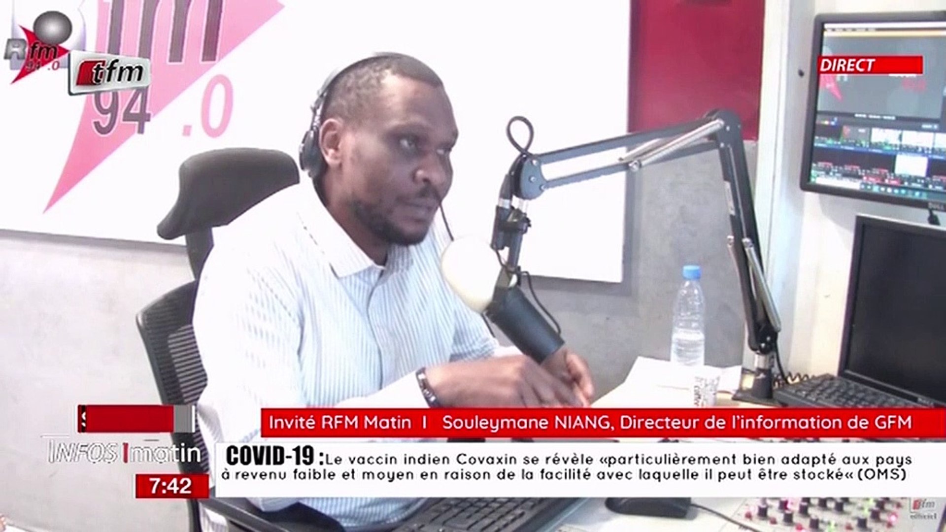 Souleymane Niang, Directeur de l' information de GFM invité dans RFM matin  du 04 Novembre 2021 - Vidéo Dailymotion