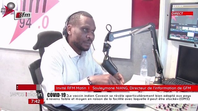 Souleymane Niang, Directeur de l' information de GFM invité dans RFM matin du 04 Novembre 2021