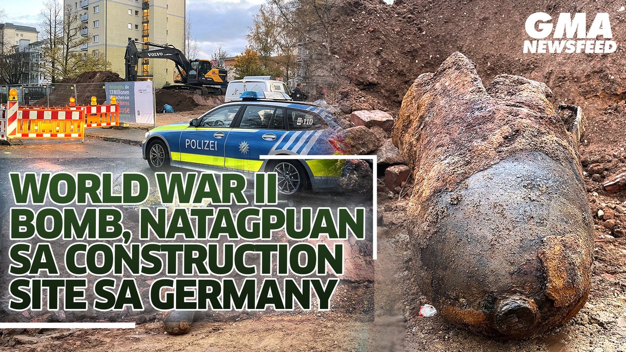 World War II bomb, natagpuan sa construction site sa Germany | GMA News Feed