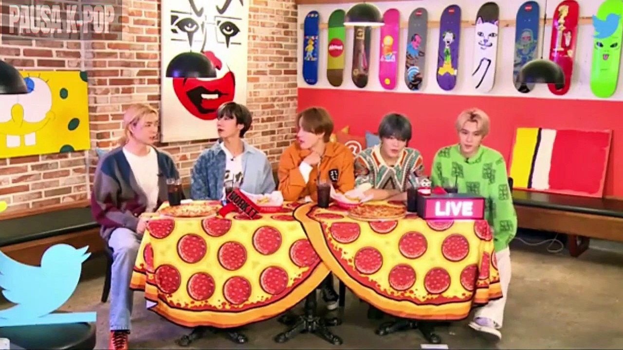 [PT-BR] NCT U - Pizza Party pt 1. - Twitter Blueroom Live