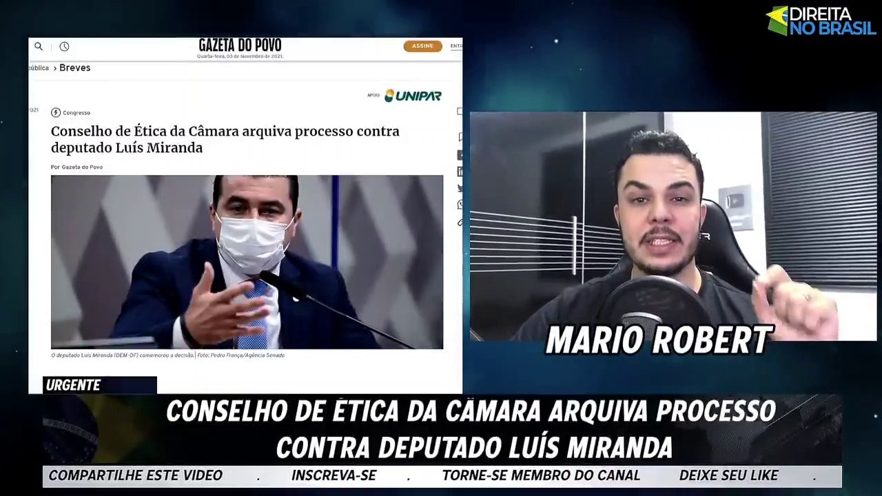 PROCESSO CONTRA O DEPUTADO LUIZ MIRANDA É ARQUIVADO NA CÂMARA PELO CONSELHO DE ÉTICA