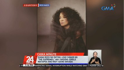 Diana Ross na dating lead singer ng "The Supremes," may bagong single matapos ang higit isang dekada | 24 Oras