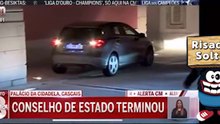 Marcelo Rebelo de Sousa bate com o carro em direto na CMTV
