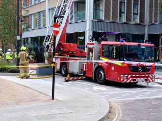Londra'da 30 katlı binada yangın