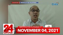 24 Oras Express: November 4, 2021 [HD]