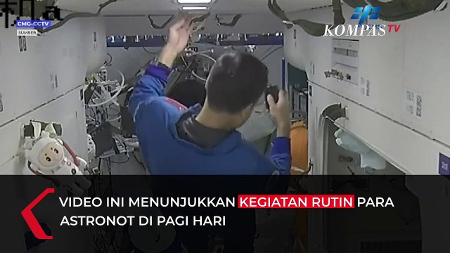 Pernah Lihat Astronot Keramas di Luar Angkasa? Simak Video Ini...