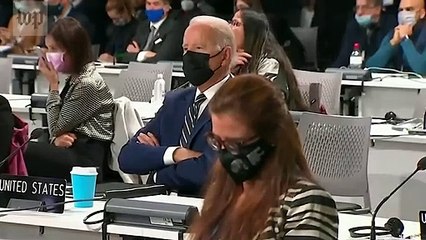 Presidente de Estados Unidos se duerme en Cumbre del Clima