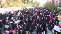 شاهد: الإيرانيون يحيون الذكرى الـ 42 لإقتحام السفارة الأمريكية في طهران