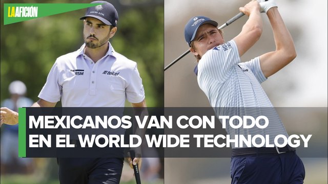 Los golfistas Abraham Ancer y Carlos Ortiz van por un gran domingo en Mayakoba