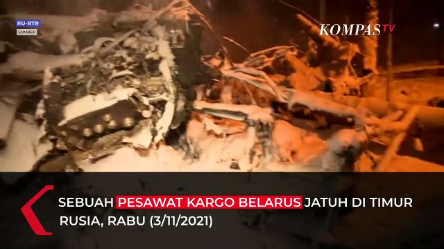 Gagal Mendarat Kedua Kali, Pesawat Antonov AN-12 Belarus Jatuh di Rusia