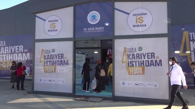 Kariyer ve İstihdam Fuarı Tuzla'da başladı İŞKUR,Kariyer ve İstihdam Fuarı,Şadi Yazıcı,Tuzla Belediyesi,