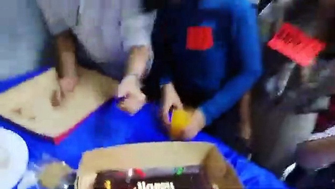 Blowing of Cake