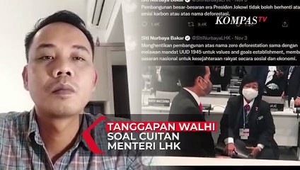 Walhi: Pernyataan Menteri LHK Kontradiktif dengan Pernyataan Presiden