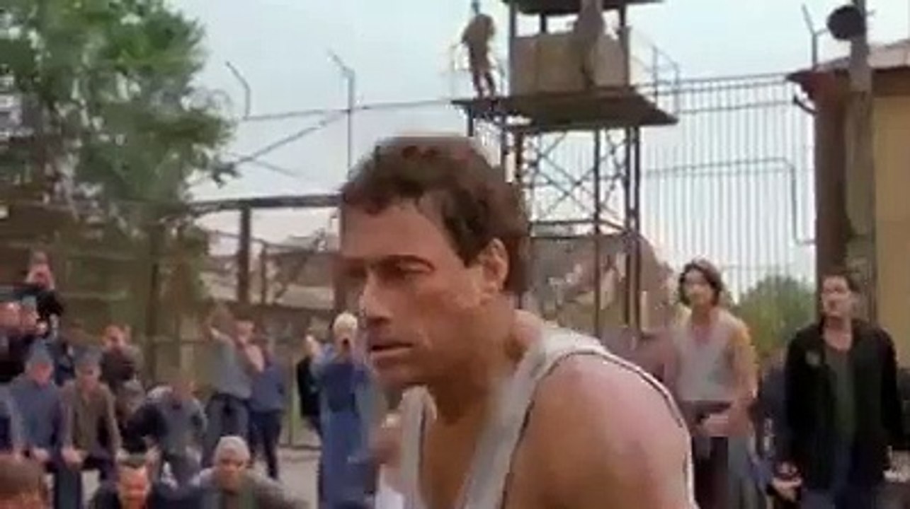 Van Dam Fighting Scene With A Big Guy in Jail