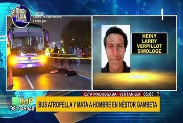 Ventanilla: hombre murió atropellado por un bus en la avenida Néstor Gambeta