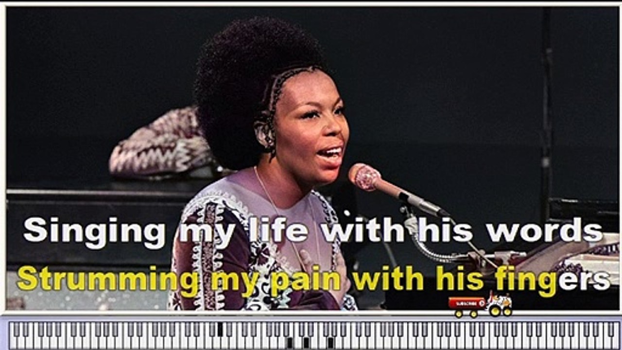 Roberta Flack - Killing Me Softly With His Song - Karaoke Instrumental Version with virtual piano & lyrics .