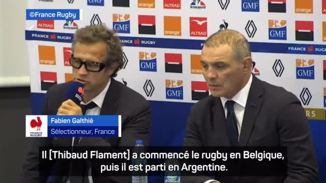 XV de France - Galthié : Flament a un destin particulier