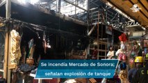 Bomberos controlan incendio en Mercado de Sonora