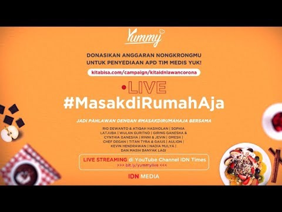 [LIVE] Yummy App Day 2 - Masak Bareng Artis #MasakDiRumahAja