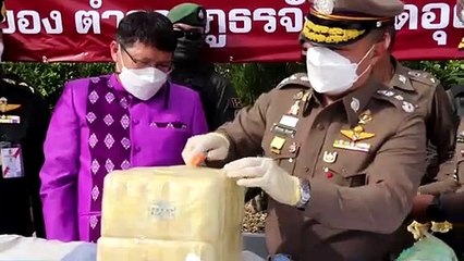 ผบช.ภาค6 แถลงจับยาบ้าล๊อตใหญ่ 5.2 ล้านเม็ด มูลค่ากว่า 39 ล้าน โยงผู้ค้าในกรุงเทพฯ (มีคลิป)