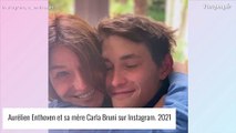 Carla Bruni - Son fils Aurélien, un cigare à la main, se prend pour un sex symbol : elle réagit