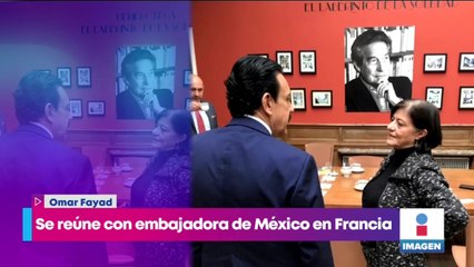 Omar Fayad se reúne con embajadora de México en Francia