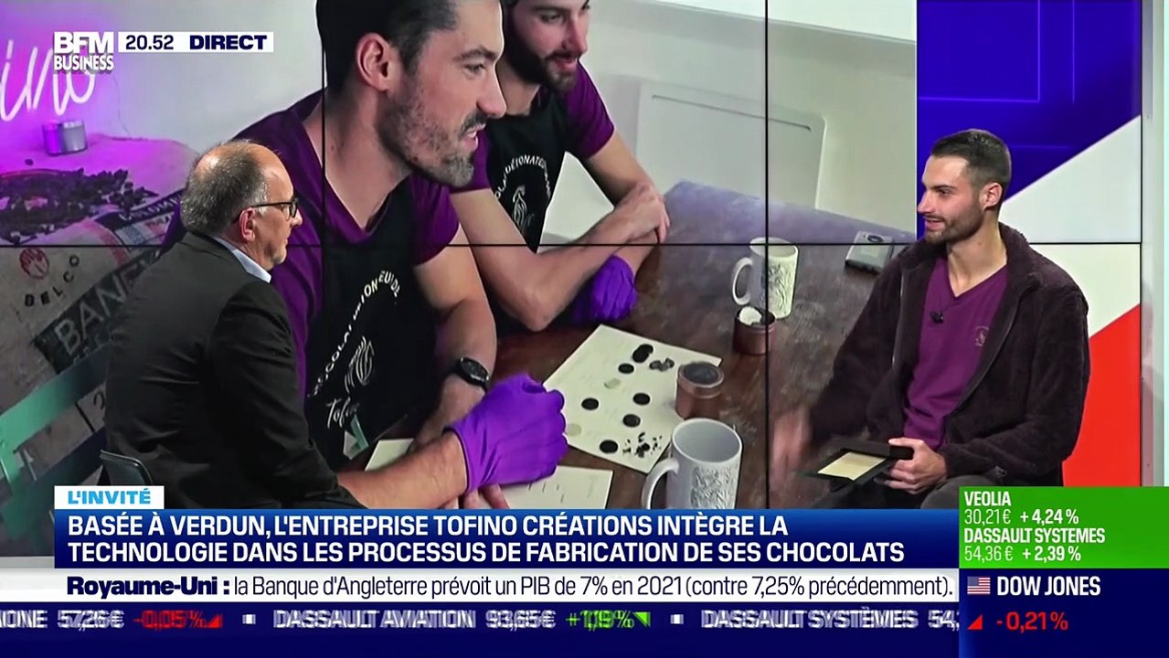 Pierre Angot (Tofino Créations) : Basée à Verdun, l'entreprise Tofino Créations intègre la technologie dans les processus de fabrication de ses chocolats - 04/11