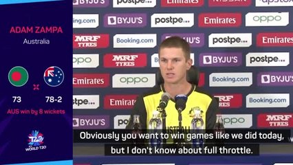 Zampa stresses importance of final group game against West Indies