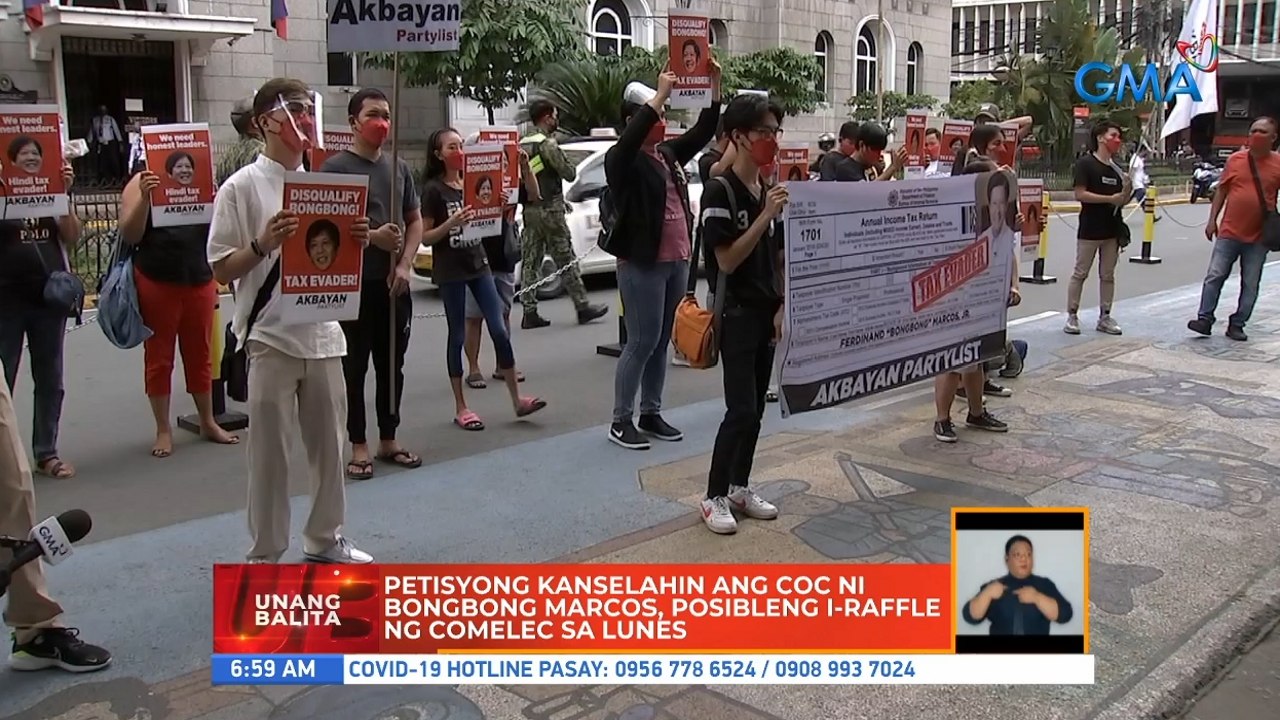 Petisyong kanselahin ang COC ni Bongbong Marcos, posibleng i-raffle ng Comelec sa Lunes | UB