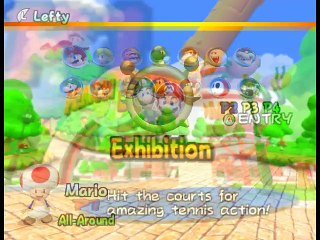 Mario Power Tennis online multiplayer - ngc