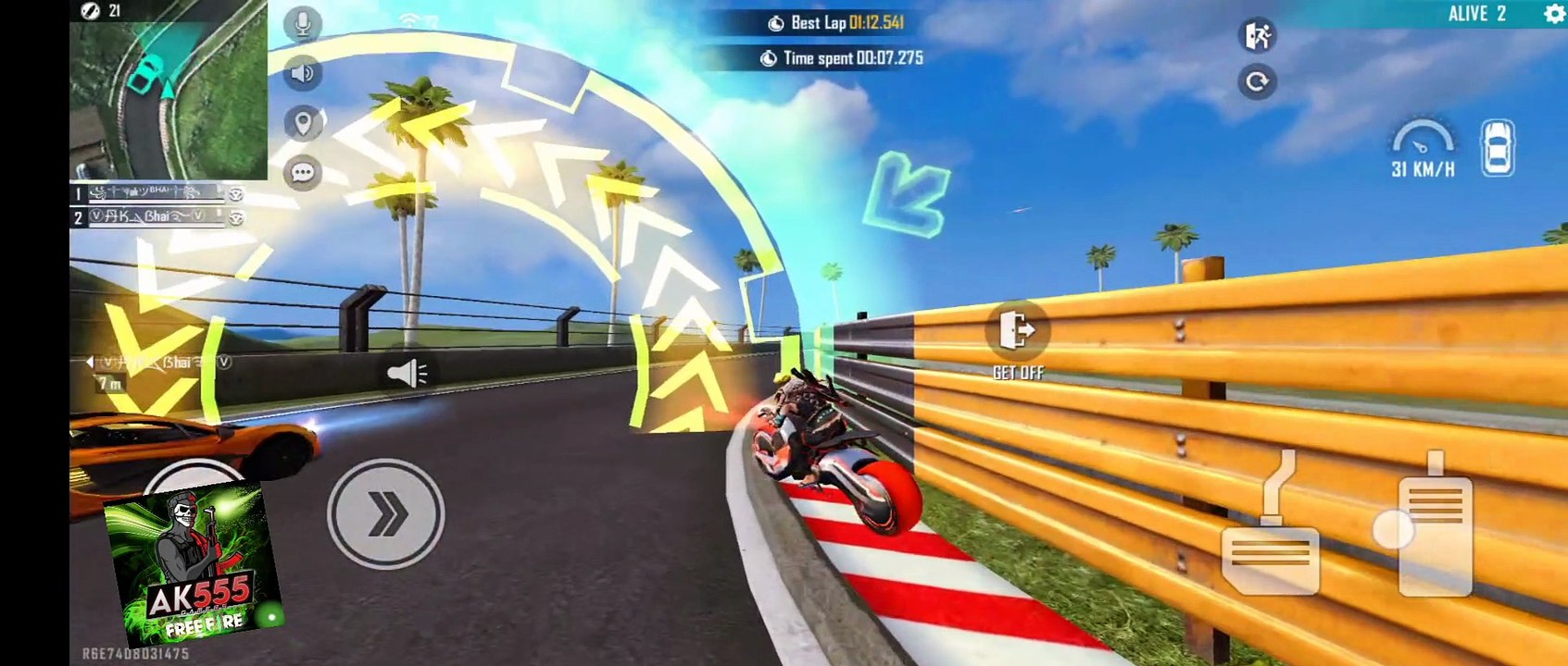 Free fire car vs bike racing who is best free fire game must watch || 2021