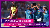 WI vs SL Stat Highlights T20 World Cup 2021: Sri Lanka End West Indies’ Semi-Final Hopes