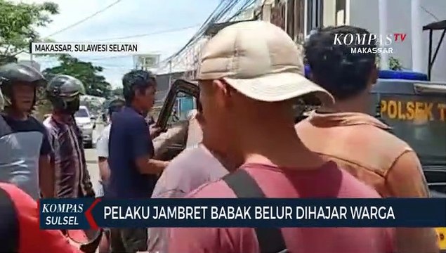 Pelaku Jambret Babak Belur Dihajar Warga
