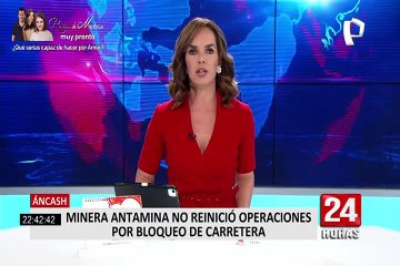 Áncash: minera Antamina no reinició operaciones por bloqueo de carretera