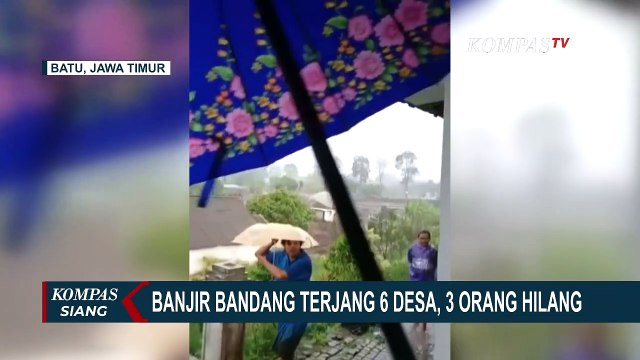 Detik-detik Banjir Bandang Kota Batu, Sejumlah Kendaraan Terseret Arus