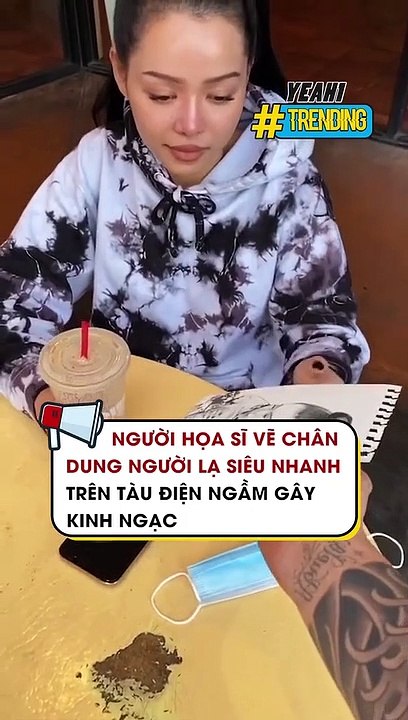 Người hoạ sĩ vẽ chân dung người lạ 'siêu nhanh' trên tàu điện ngầm gây kinh ngạc