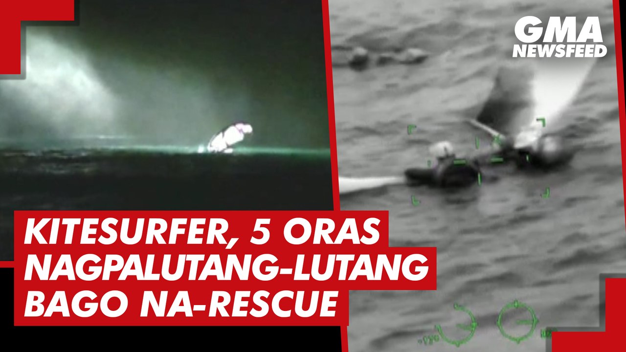 Stranded kitesurfer rescued off Sicily | GMA News Feed