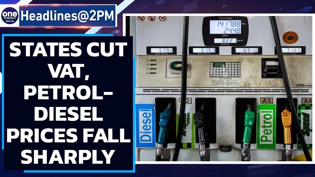 Petrol and Diesel prices decline sharply as various states announce VAT cuts | Oneindia News